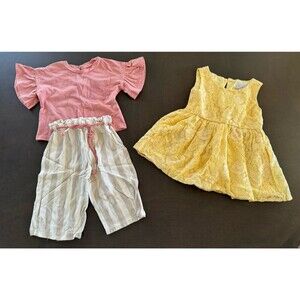Baby Girl toddler Clothes cute BUNDLE lot size 24m/2t dress outfit pants top set